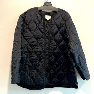 H&M NWT medium black lightweight winter jacket